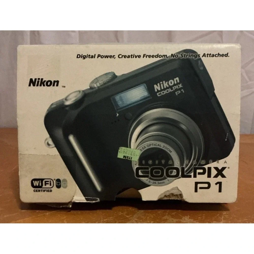 Nikon Coolpix P1 8MP Digital Camera Black 8.0 megpixels, 3.5x Zoom Lens Error